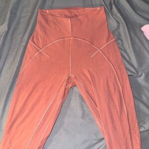 Lululemon Athletica Terracotta High-Waist Leggings